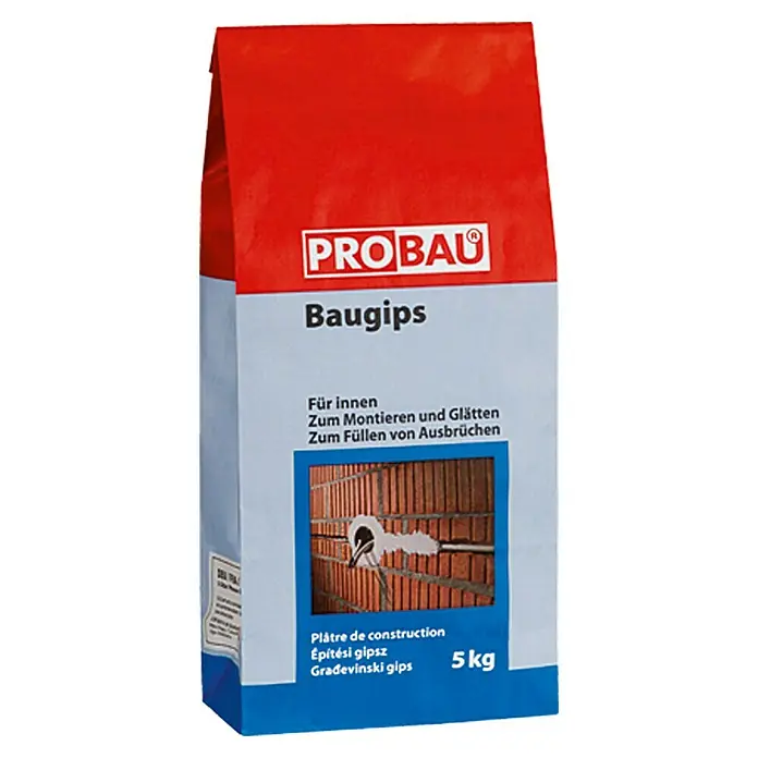 Probau Građevinski gips - 5 kg - Pogled sprijeda