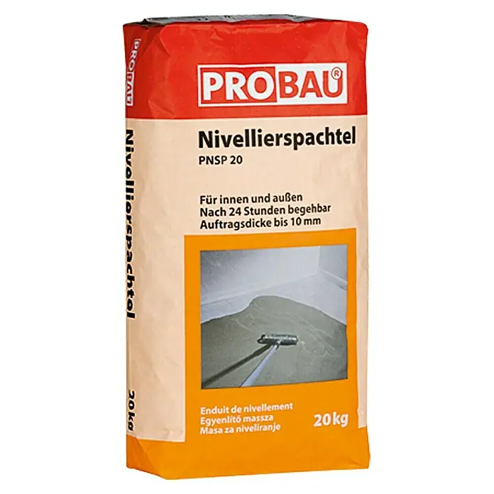 Probau Masa za izravnavanje neravnina - 20 kg, Debljina sloja: Do 10 mm - Pogled s lijeve strane