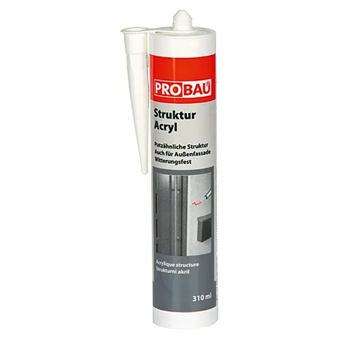Probau Struktur-Acryl - Weiß, 310 ml - Vorderansicht
