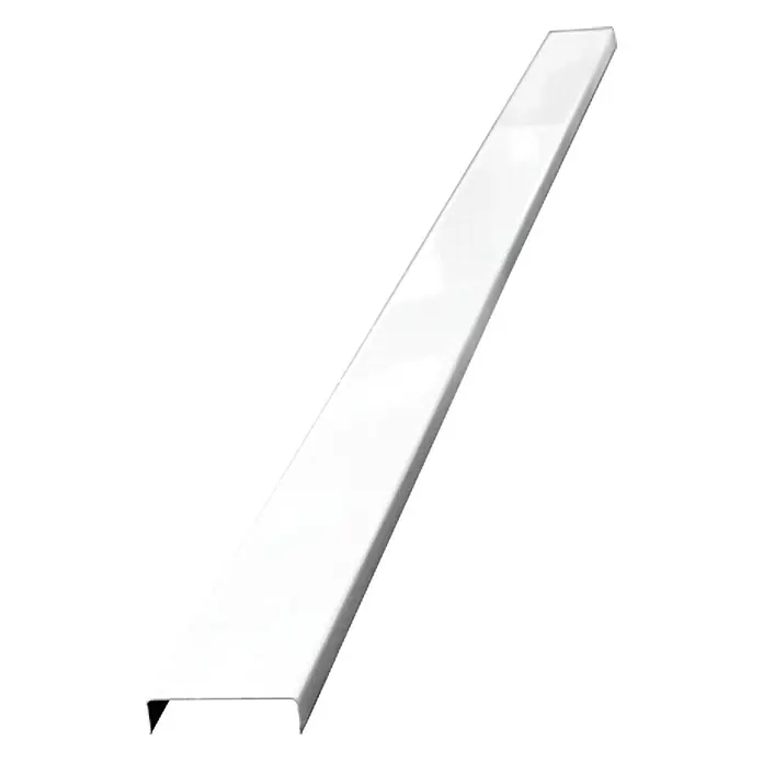 Sarei Glasbausteinprofil - Weiß, Länge: 200 cm, Aluminium - Vorderansicht