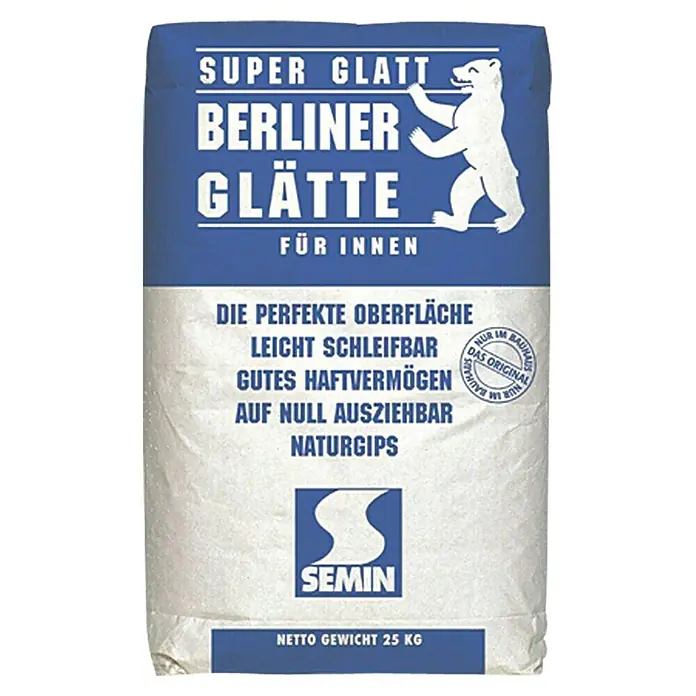 Berliner Glätte Füll- & Glättspachtel Berliner Glätte Super Glatt - 5 kg