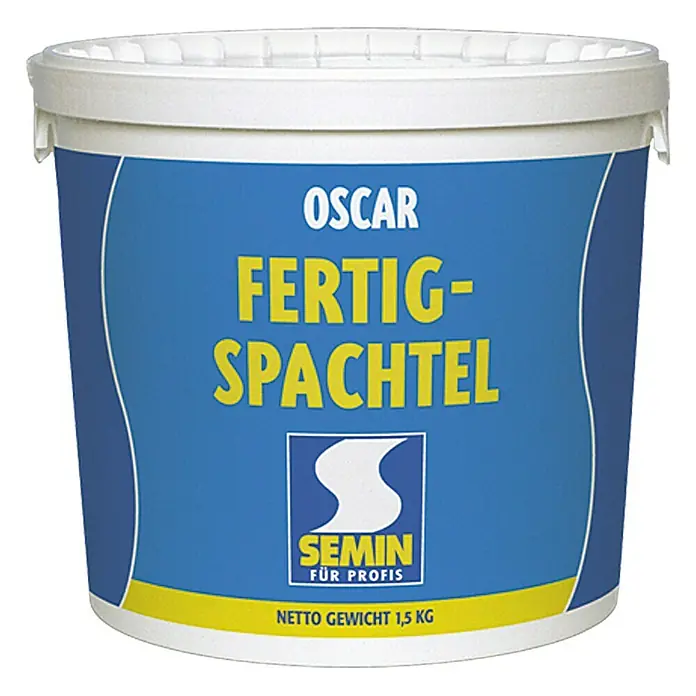 Semin Fertigspachtel Oscar - Weiß, 1,5 kg - Vorderansicht