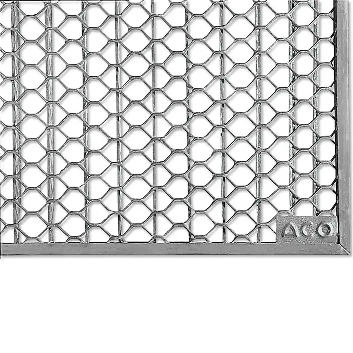 ACO Therm Lichtschachtrost - 104 x 40 cm, Stahl verzinkt, Streckmetall