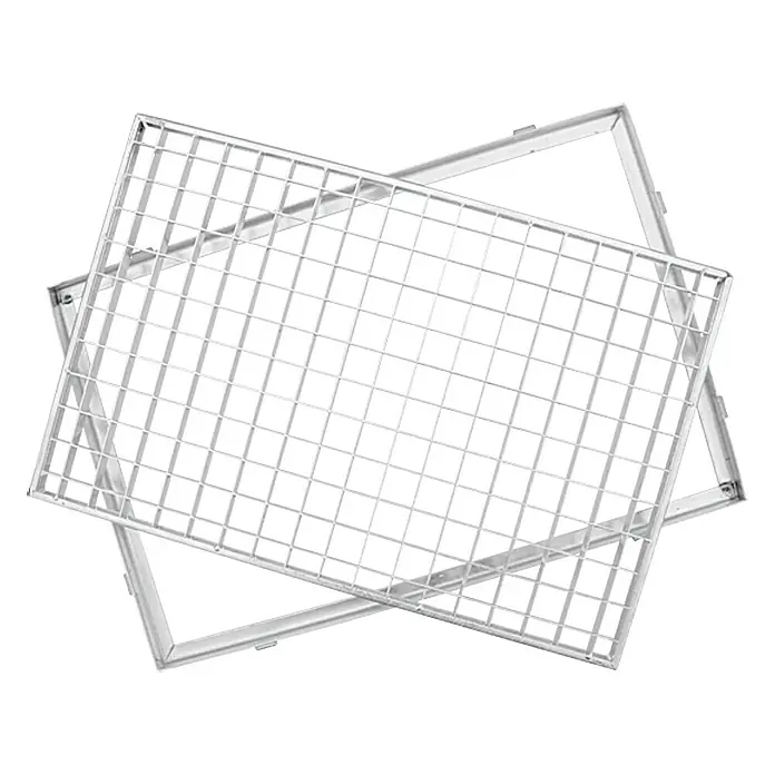 ACO Gitterrost mit Zarge - 60 x 40 cm, Maschenweite: 30/30 mm - Linke Seitenansicht