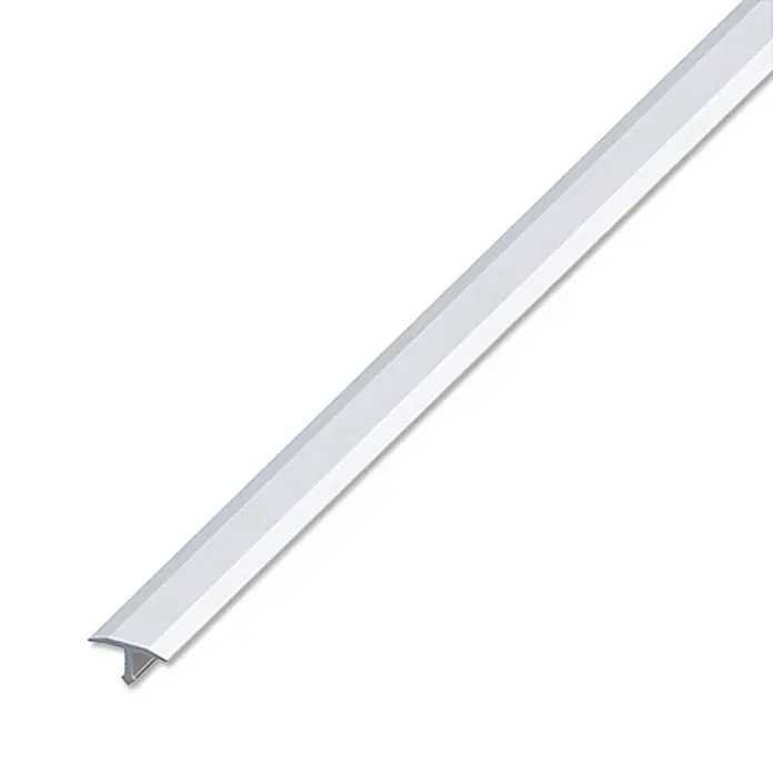Fugenabdeckung - Aluminium, Silber, 1 m x 14 mm x 6 mm - Linke Seitenansicht