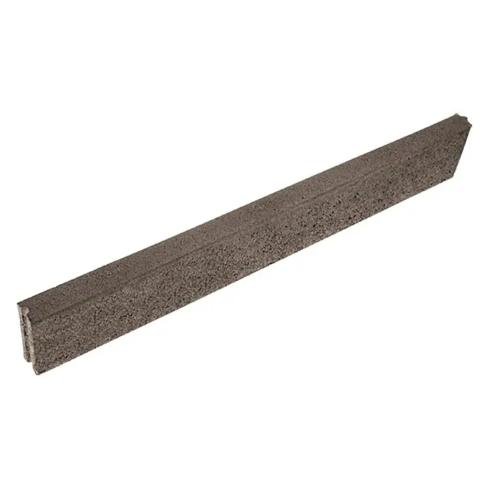 EHL Rasenkante - Anthrazit, 100 x 5 x 15 cm, Beton - Linke Seitenansicht