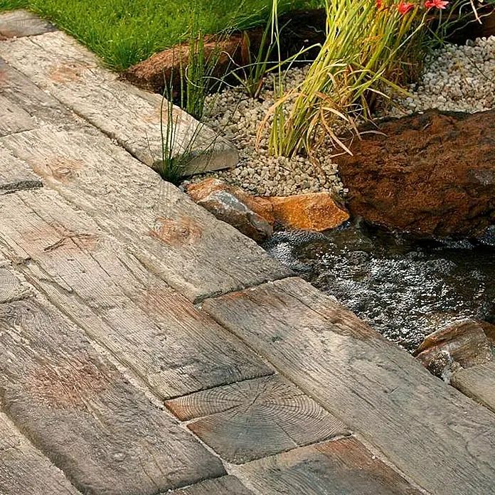 EHL Betontegel Biels, beton - Natuurlijk bruin, 22,5 x 90 x 5 cm, Stonewood - Toepassingsvoorbeeld