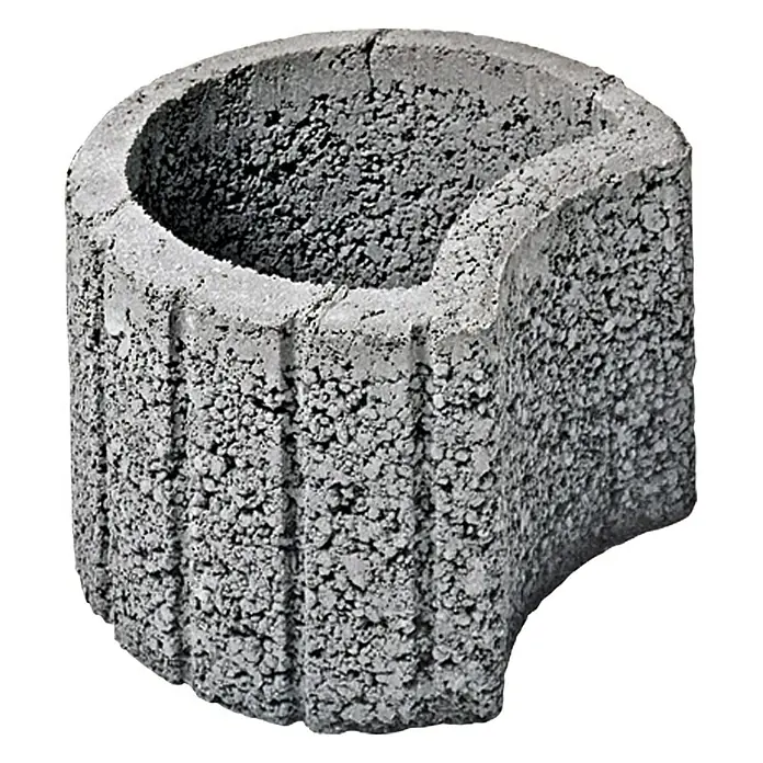 EHL Plantenbaksteen Bloembak - Grijs, 50 x 40 x 30 cm, Beton