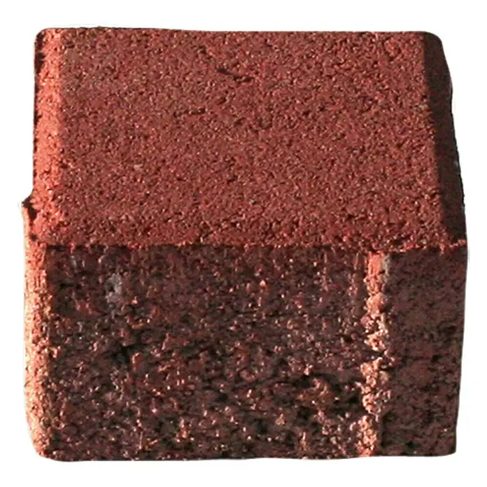 EHL Straatsteen - Rood, 10 x 10 x 6 cm, Vierkant - Vooraanzicht