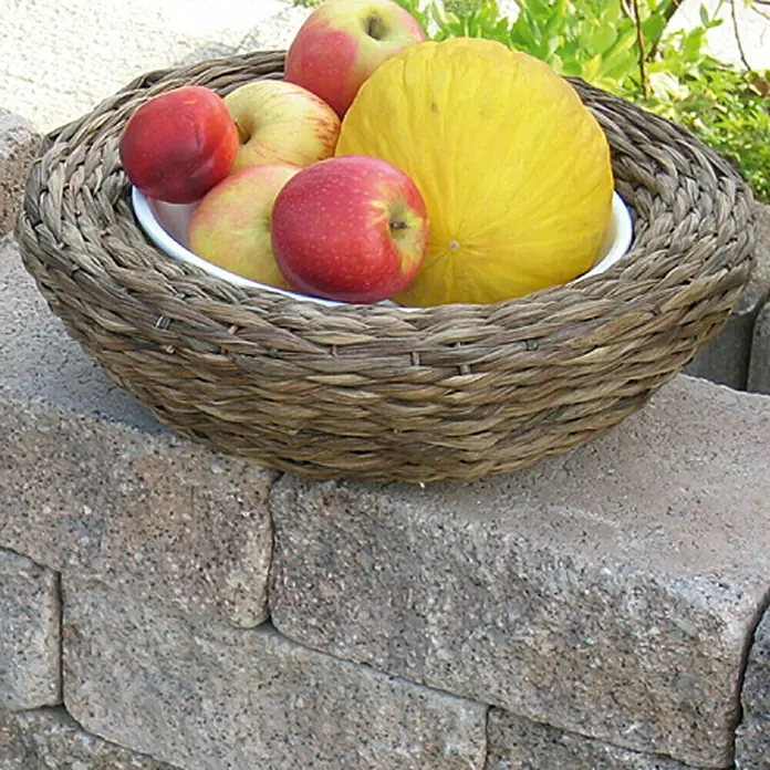 EHL Antikmur Stapelsteen - 25 x 25 x 10 cm, Schelpkalk - Zijaanzicht rechts