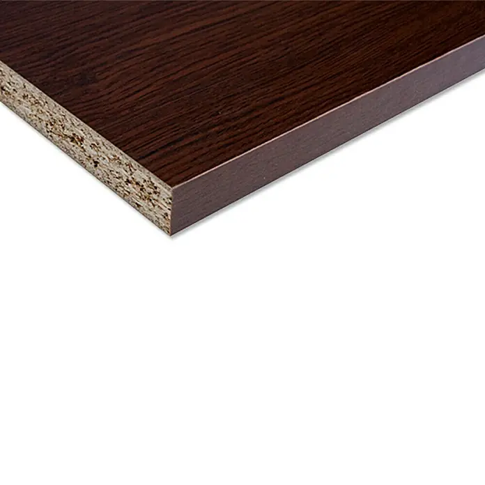 Möbelbauplatte - Eiche Mocca, 260 x 20 x 1,9 cm - Rechte Seitenansicht