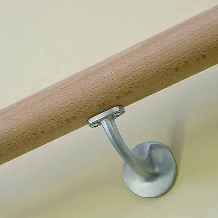 Treba Frewa Wandhalter B73 - Aluminium, Edelstahloptik, 2 Stk.