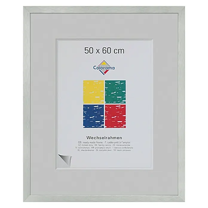 Colorama Bilderrahmen Star - Silber, 50 x 60 cm, Aluminium, Matt - Vorderansicht
