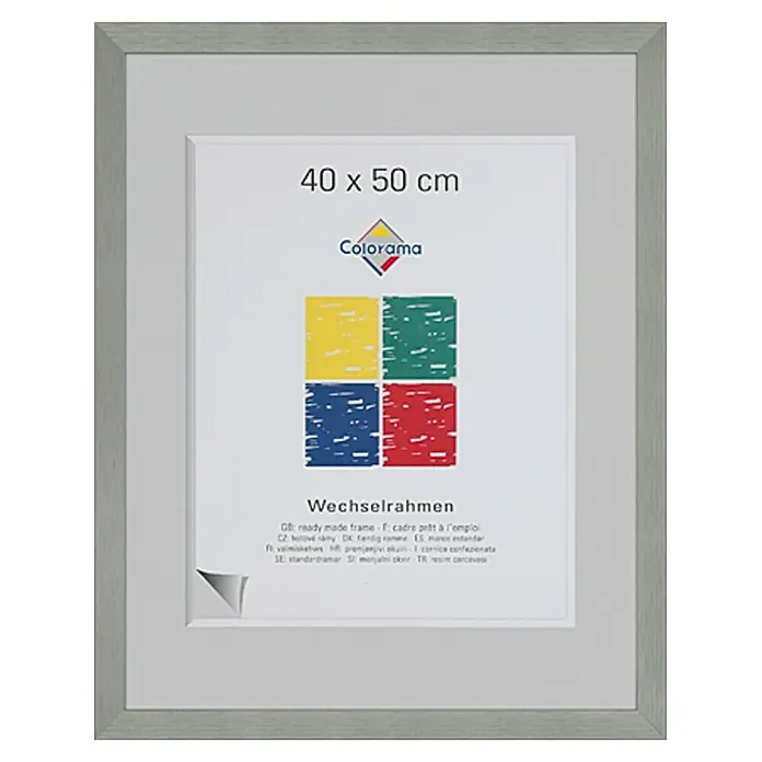 Colorama Bilderrahmen Star - Grau, 40 x 50 cm, Aluminium, Matt - Vorderansicht