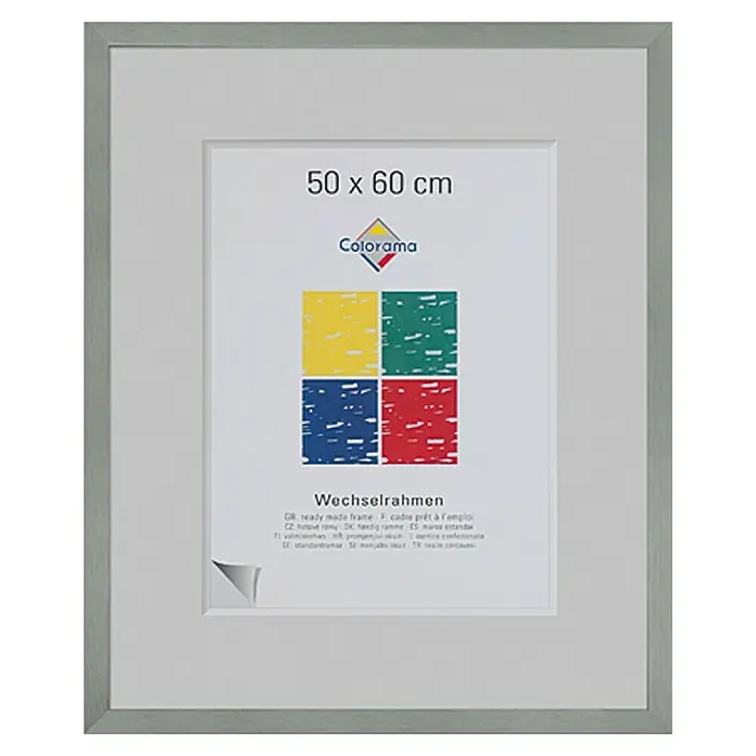 Colorama Bilderrahmen Star - Grau, 50 x 60 cm, Aluminium, Matt - Vorderansicht