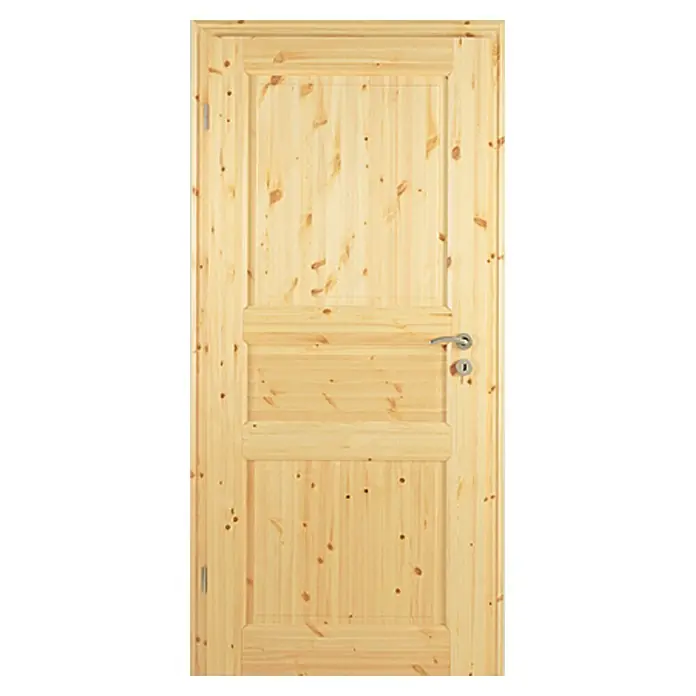 Kilsgaard Zimmertür 02/03 - 610 x 1.985 mm, DIN Anschlag: Links, Kiefer, Massiv - Vorderansicht