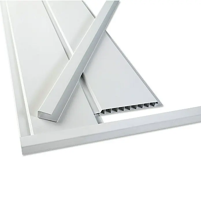 BaukulitVox Basic-Line Višenamjenska PVC zidna obloga - Bijele boje, 3.000 x 108 x 8 mm
