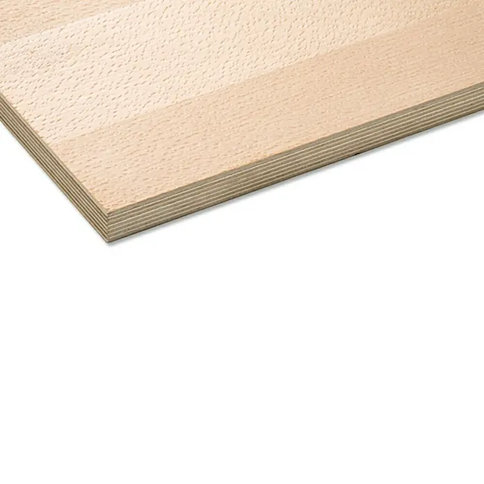 Sperrholzplatte Fixmaß I - Buche, 1.200 x 600 x 10 mm - Rechte Seitenansicht