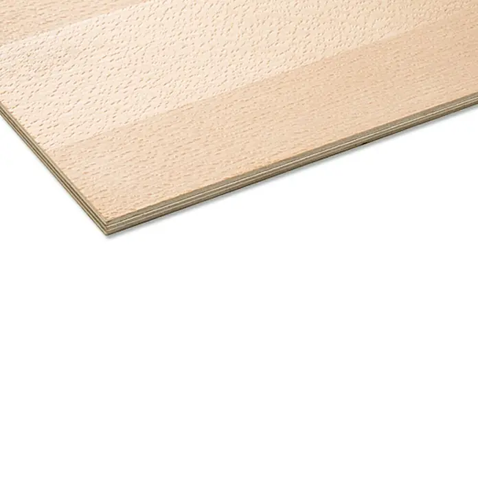 Sperrholzplatte Fixmaß I - Buche, 1.200 x 600 x 4 mm - Rechte Seitenansicht