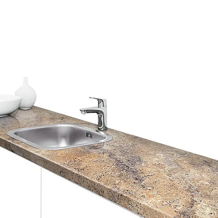 Resopal Premium Kuhinjska radna ploča po mjeri - Granito Zaragoza, Maksimalna dimenzije rezanja: 365 cm, Debljina: 3,8 cm, Širina: 60 cm - Živopisni prikaz