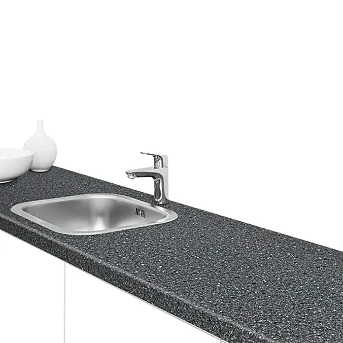Resopal Basic Kuhinjska radna ploča po mjeri - Black Granite, Maksimalna dimenzije rezanja: 365 cm, Debljina: 3,8 cm, Širina: 60 cm - Detaljan prikaz