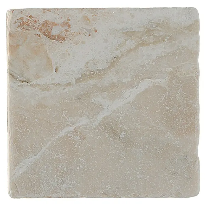 Antikmarmor Botticino Marble - 10 x 10 cm, Beige, Matt - Ansicht von oben