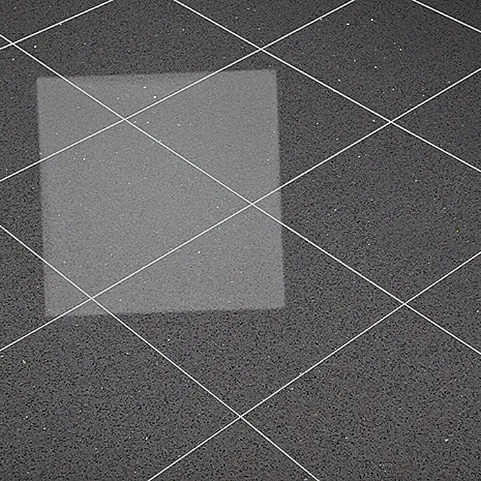Spiegelquarz-Kompositstein - 30 x 30 cm, Grau, Glänzend
