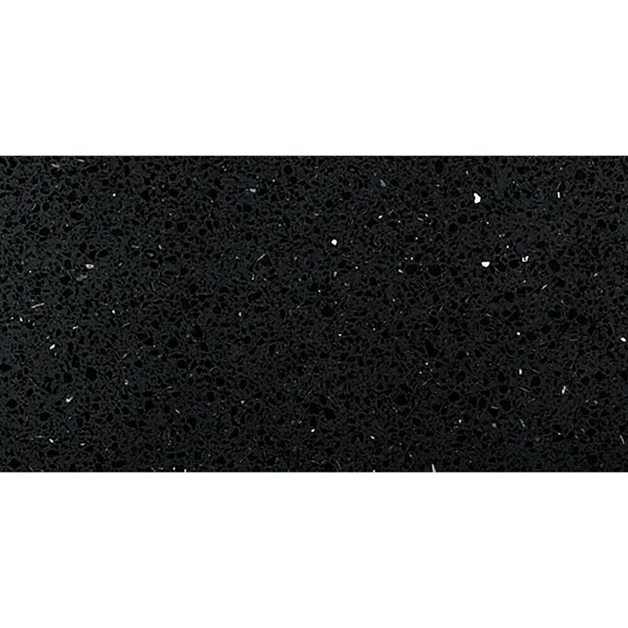 Spiegelquarz-Kompositstein - 30 x 60 cm, Schwarz, Glänzend
