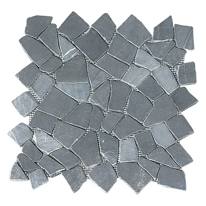 Mosaikfliese Marmor - 30 x 30 cm, Grau, Matt