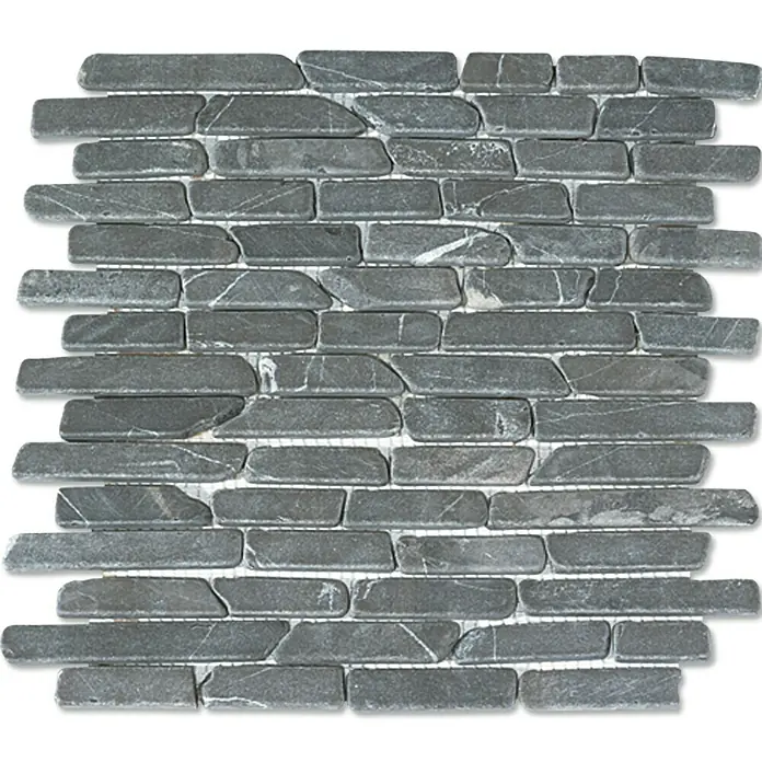 Mosaikfliese Brique - 29,5 x 28 cm, Grau, Matt