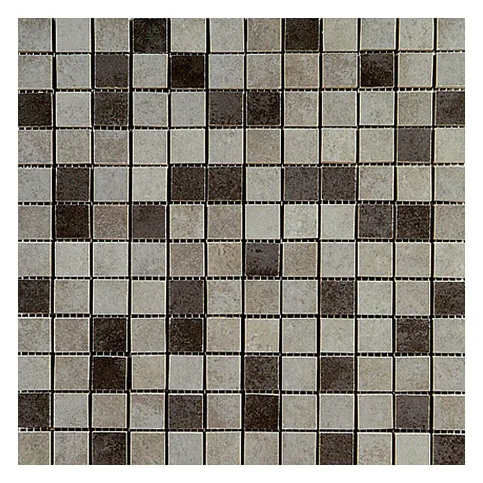 Mozaïektegel Sheet - 30 x 30 cm, Grijs/Zwart, Mat