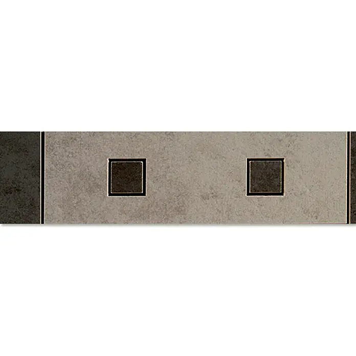 Listello Sherpa - 6,5 x 25 cm, Grijs/Zwart, Mat
