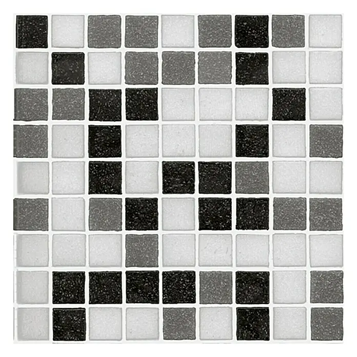 Mosaikfliese GMA 125 - 30,5 x 32,5 cm, Mix Schwarz, Matt