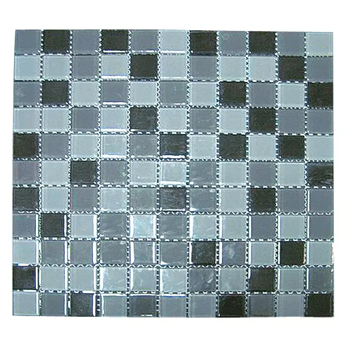 Mosaikfliese Crystal Mix - 30 x 32 cm, Schwarz