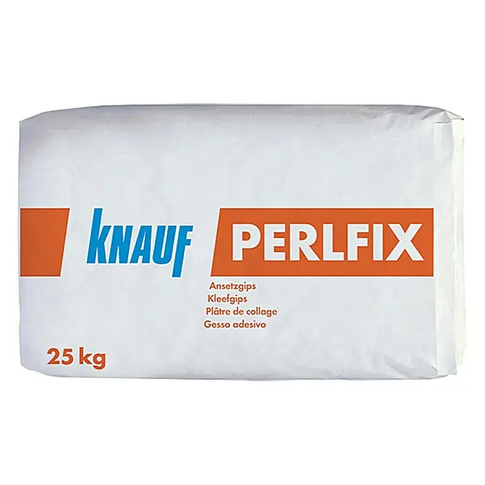 Knauf Ansetzgips Perlfix - 25 kg, Geeignet für: Gipsplatten