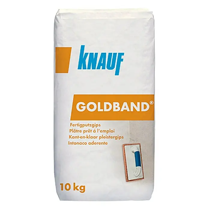 Knauf Fertigputzgips Goldband - 10 kg - Vorderansicht