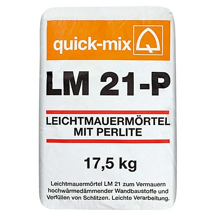 Quick-Mix Leichtmauermörtel LM 21-P - 17,5 kg, Chromatarm