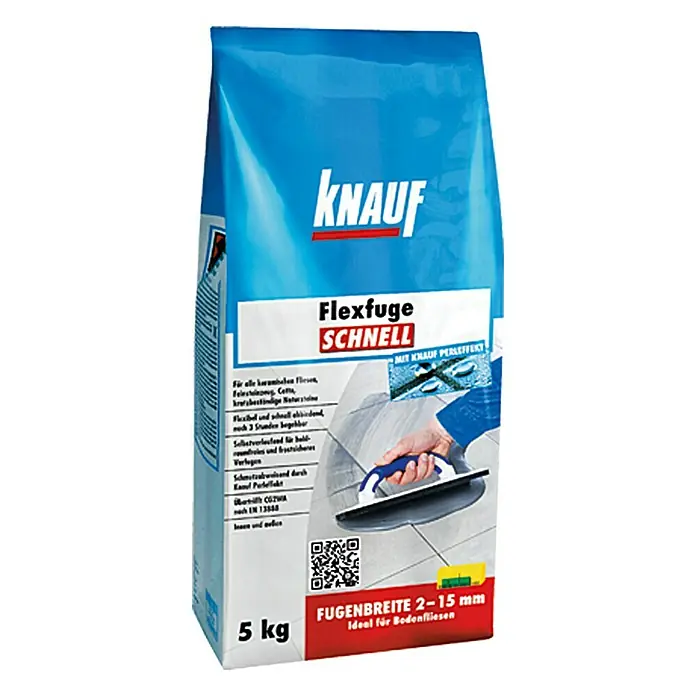 Knauf Flexfuge Schnell - Zementgrau, 5 kg