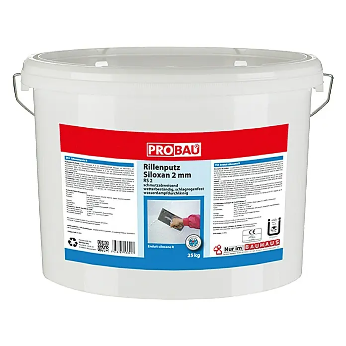 Probau WDVS-Rillenputz - Körnung: 2 mm, 25 kg - Vorderansicht