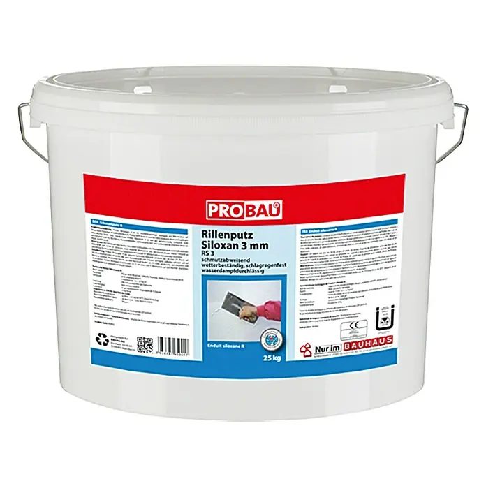 Probau WDVS-Rillenputz - Körnung: 3 mm, 25 kg - Vorderansicht