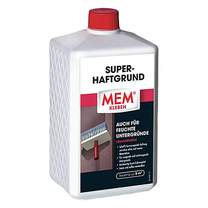 MEM Super-Haftgrund - 1 l, Lösemittelfrei - Linke Seitenansicht