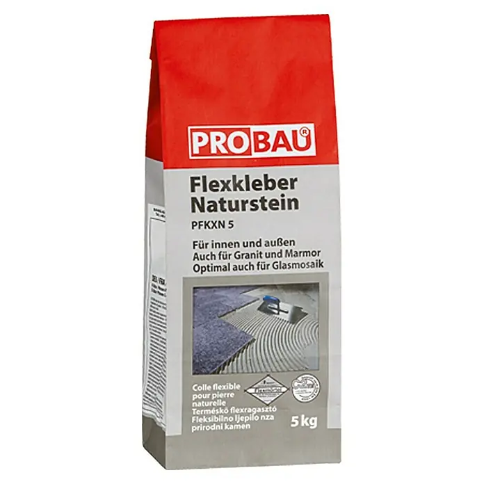 Probau Ljepilo Flex za prirodni kamen Prirodni kamen - 5 kg - Pogled sprijeda