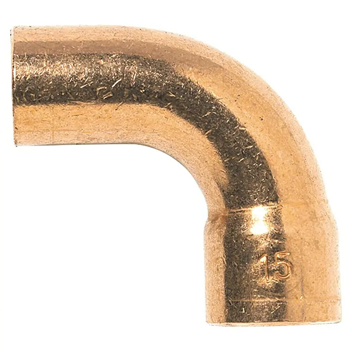 Kupfer-Bogen 5001A - Durchmesser: 18 mm, Winkel: 90 °, 10 Stk.