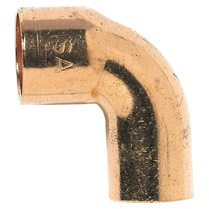 Kupfer-Winkel 5092 IA - Durchmesser: 18 mm, 10 Stk., 90 °, Muffe mit Einsteckstück