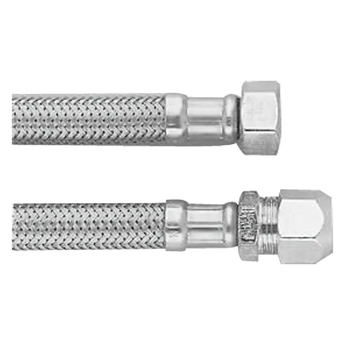 Flexo Produžno visokotlačno crijevo - ⅜″, Duljina: 10 cm, Kompresivni vijčani spoj 10 mm
