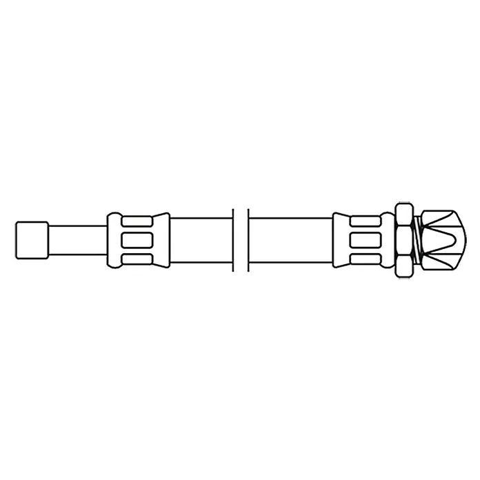 Flexo Anschlussschlauch - ⅜″, Länge: 30 cm, Niederdruck - Vorderansicht