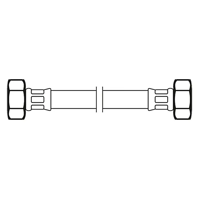 Flexo Anschlussschlauch - ½″/½″, Länge: 30 cm - Vorderansicht