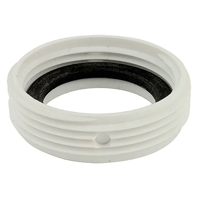 Prsten za distanciranje - 1½″, Plastika, 1¼″, Bijele boje - Pogled sprijeda