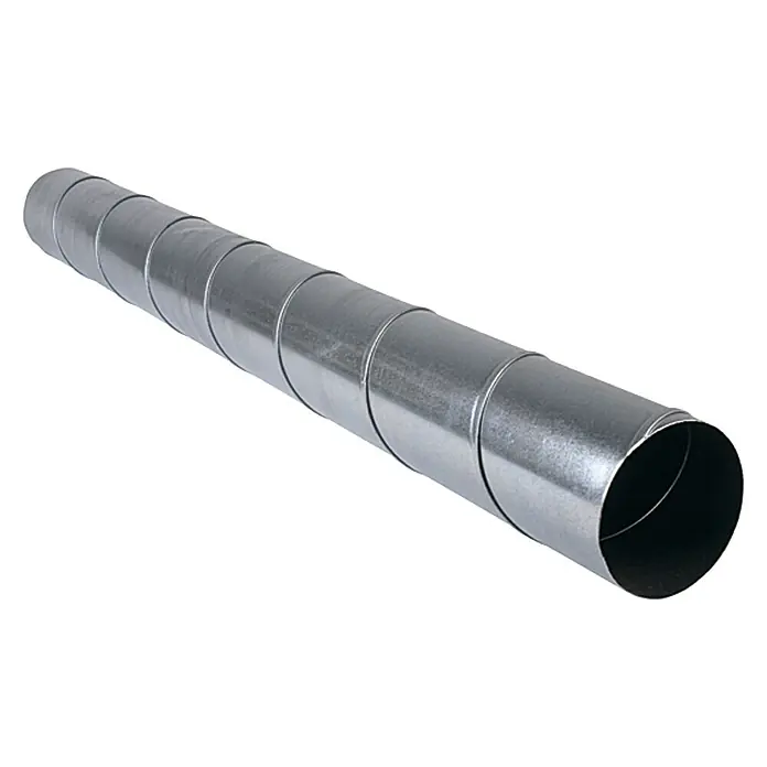 Air-Circle Spiralna cijev za ventilaciju - Ø x D: 100 mm x 1 m, Maksimalni protok zraka: 300 m³/h, Čelik