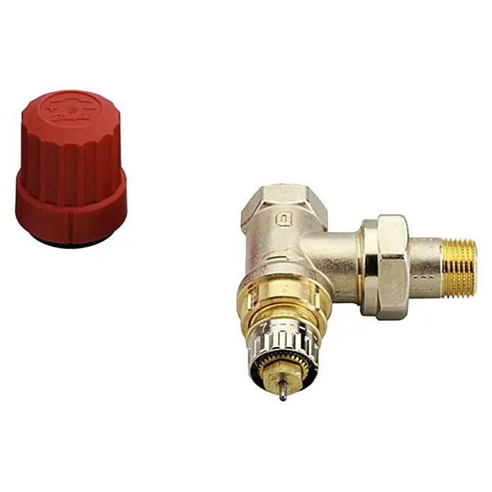 Danfoss Thermostat-Ventilunterteil RA-N - ½″, Eck - Vorderansicht